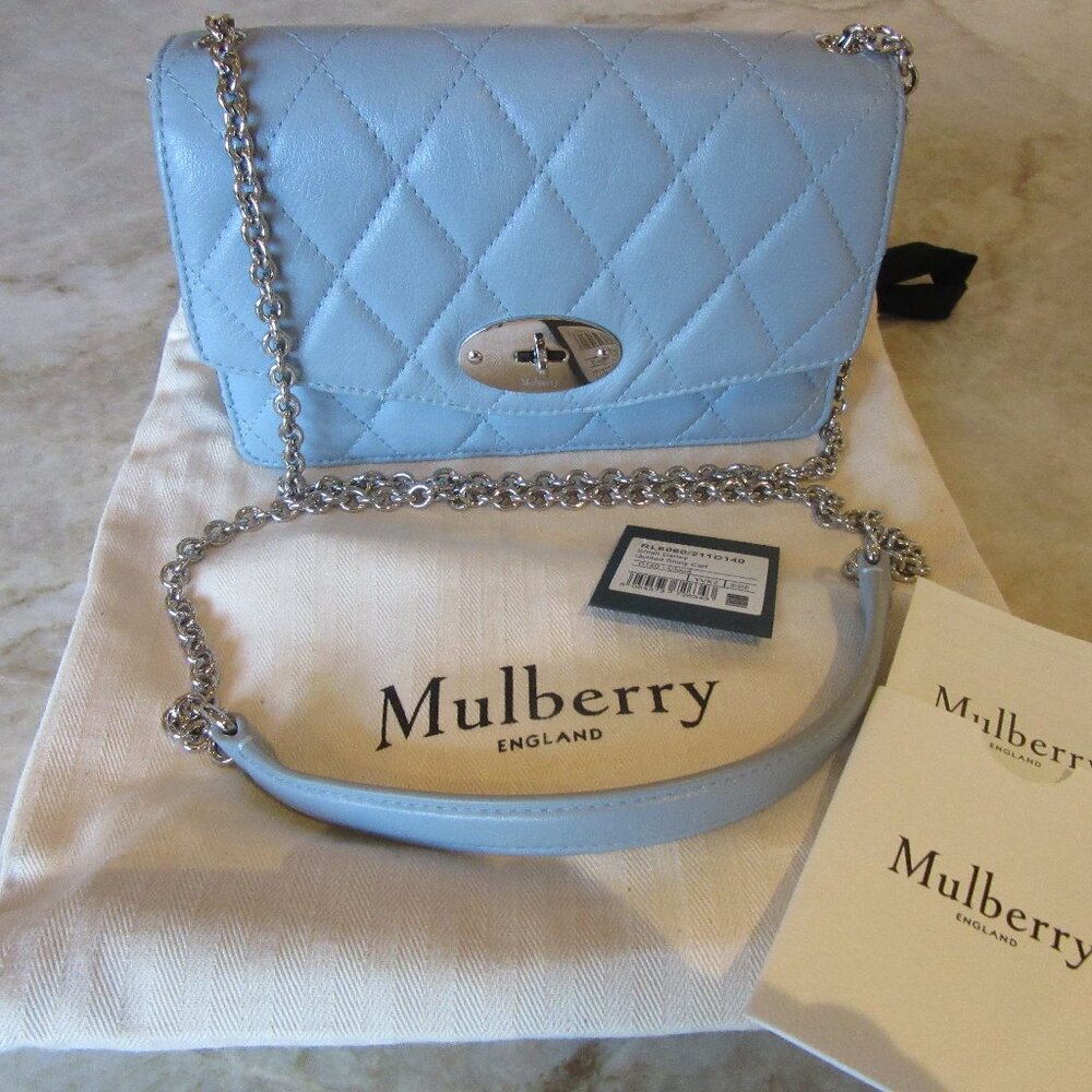 Mulberry Small Darley Shoulder/Crossbody Bag Quilted Shiny Calfskin Clou…